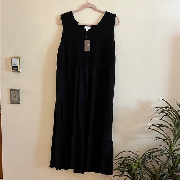NWT J. JILL Smocked Sleeveless Maxi Dress - Picture 2 of 5